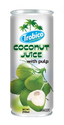 573 Trobico Coconut juice with pulp alu can 250ml
